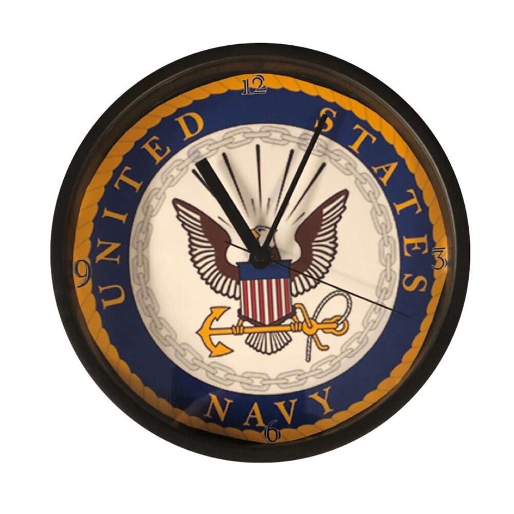 US Navy 9" Wall Clock